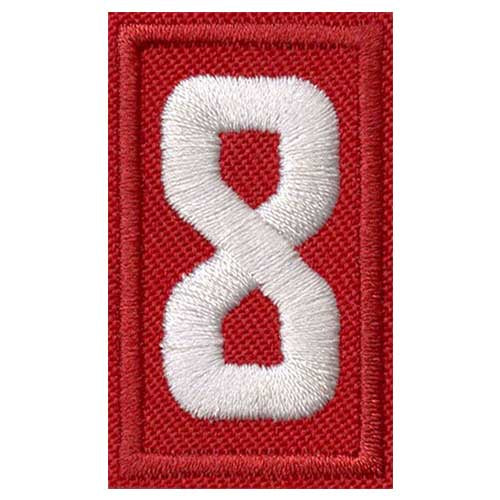 Scout Uniform Unit Numeral Emblem 8