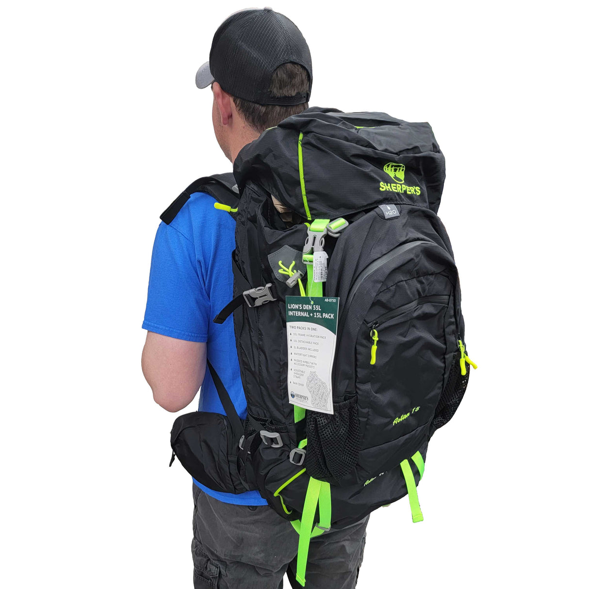 Sherper's Lion's Den 55L Internal Pack + 15L Pack