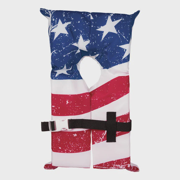 Airhead 50-90lb Keyhold Youth Life Vest - RWB