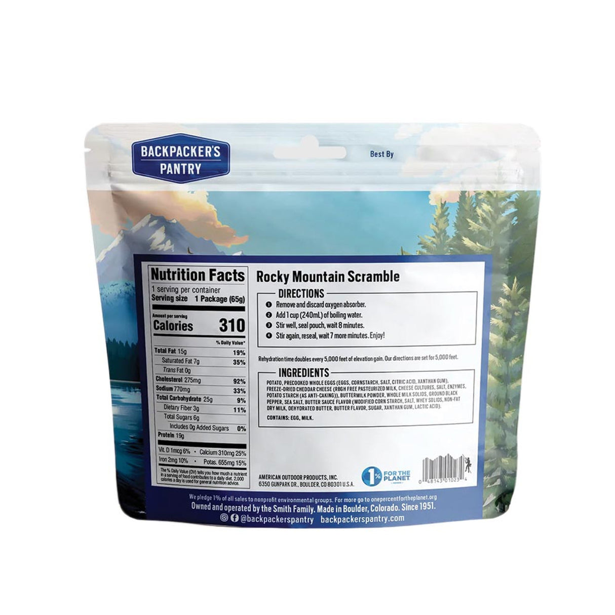 Backpacker's Pantry Rocky Mountain Scramble