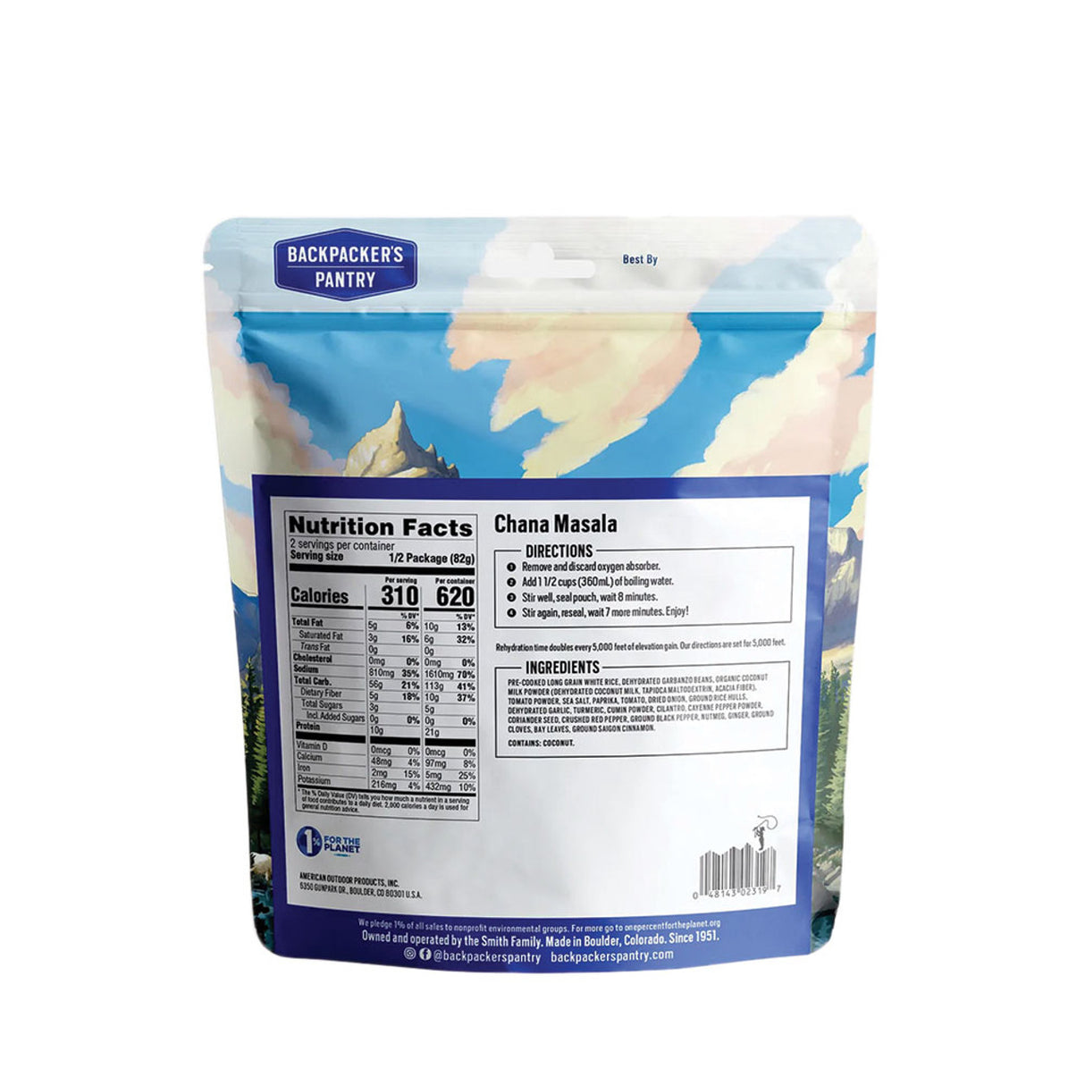 Backpacker's Pantry Chana Masala