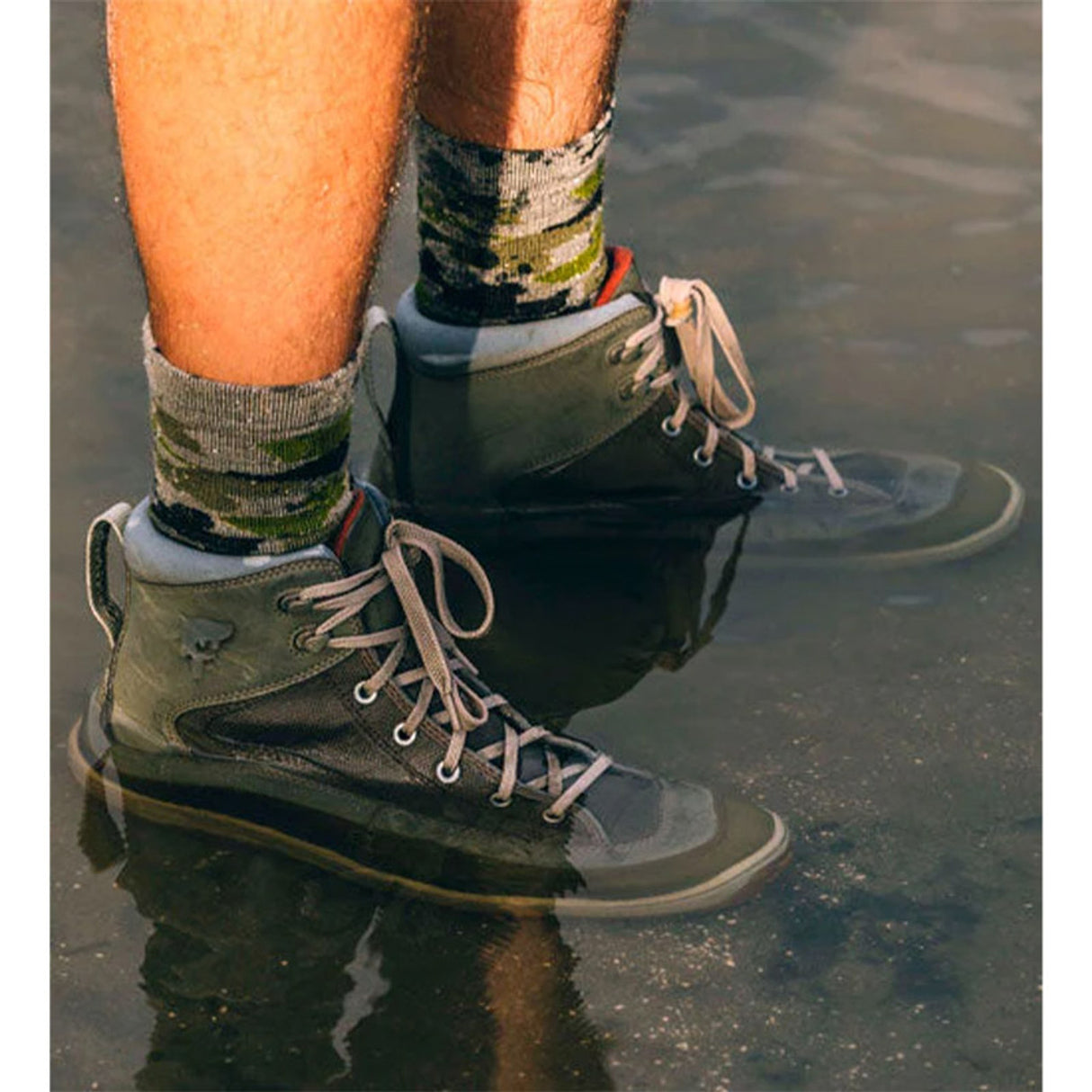 FITS Light Hiker (Camo Print) - Crew Sock