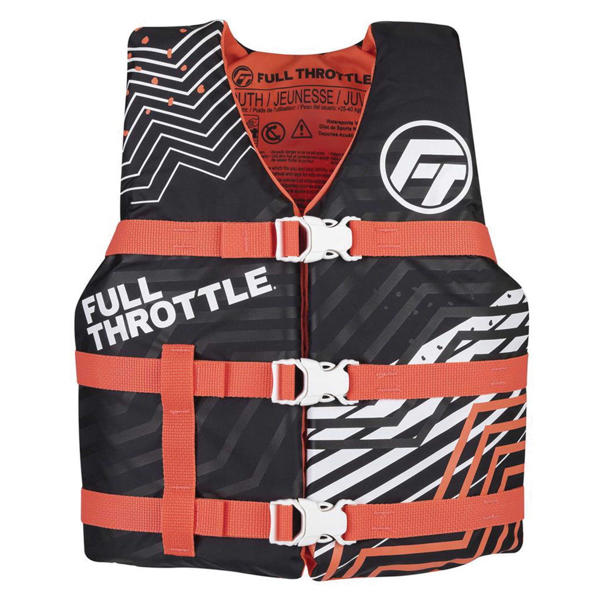 Full Throttle Youth Nylon Life Jacket