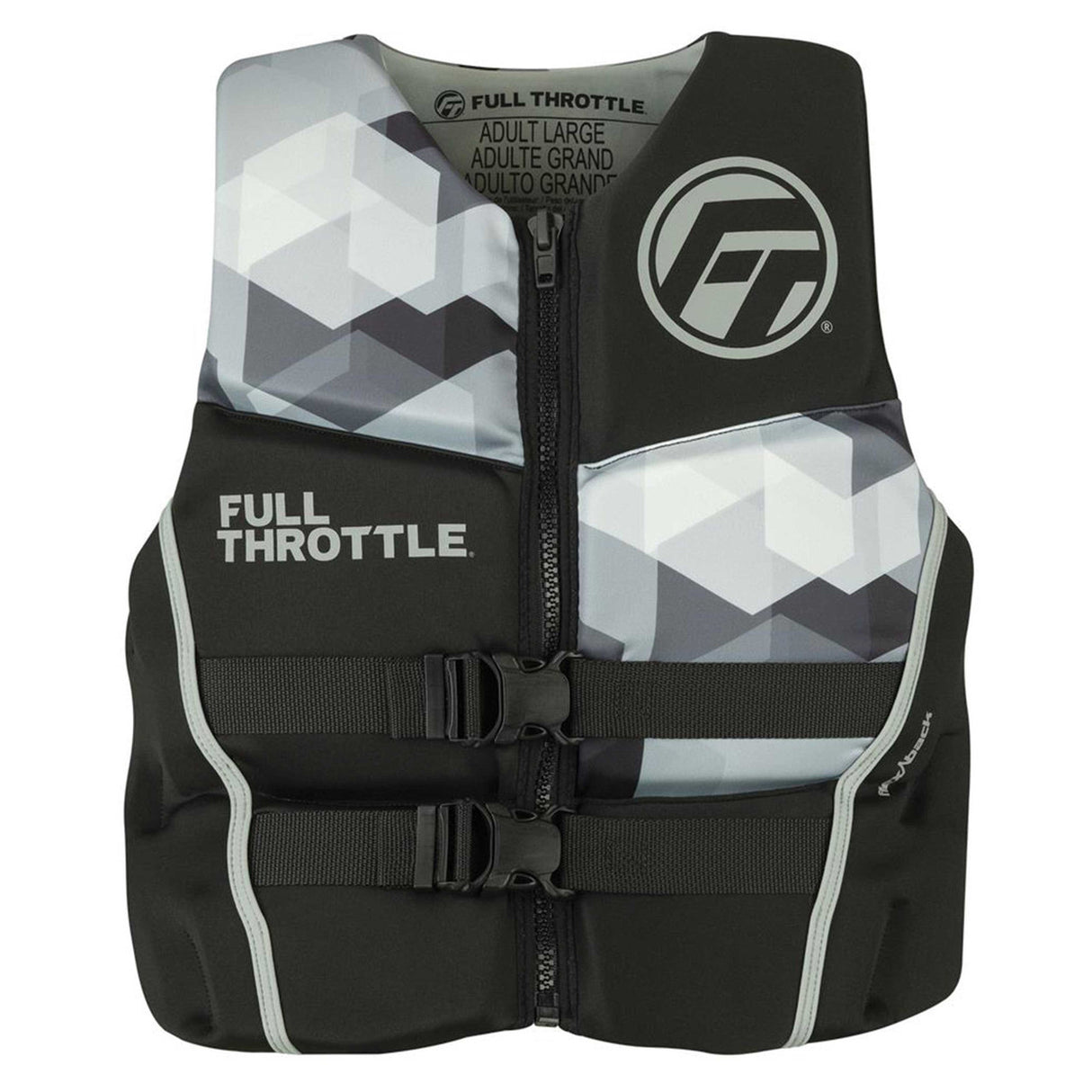 Full Throttle Men's Hinged Rapid-Dry Flex-Back Vest