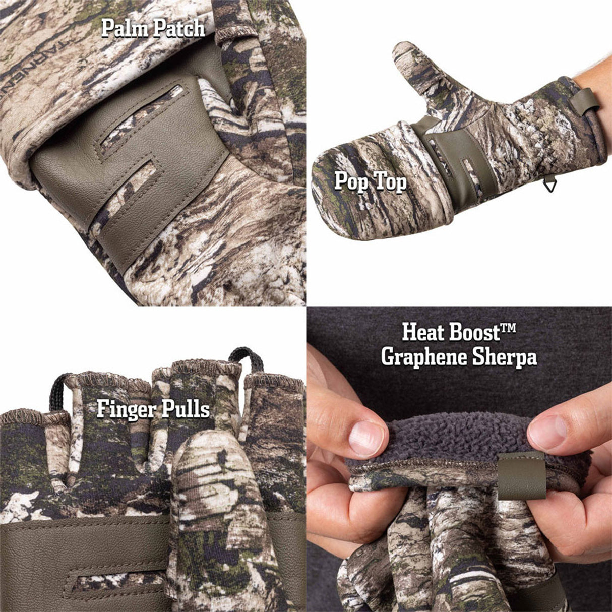 Huntworth Men's Colborne Pop-Top Gloves