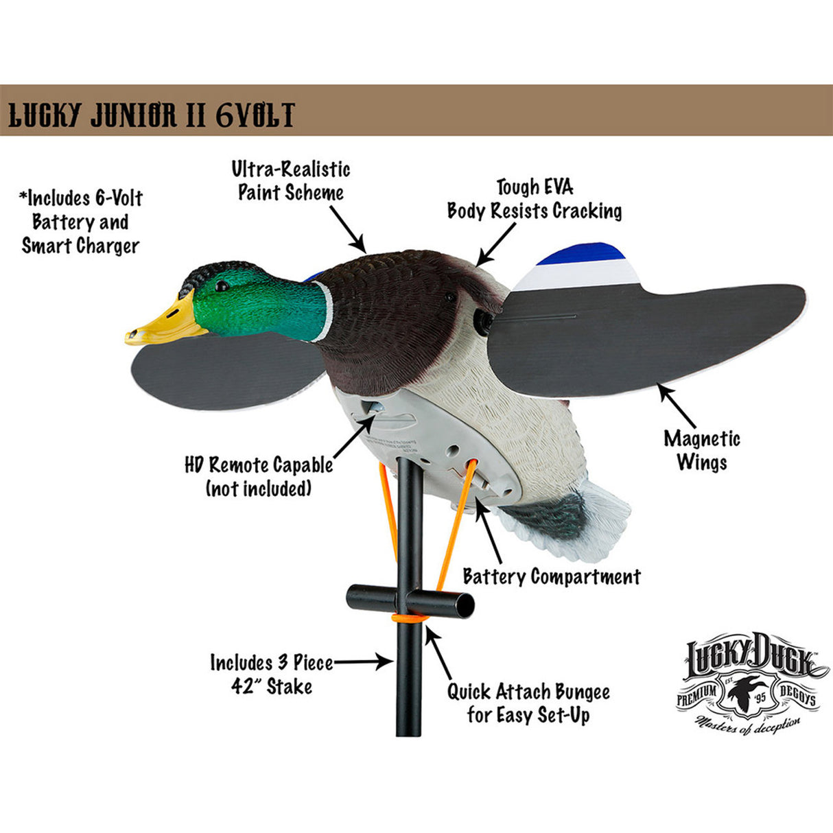 Lucky Duck Lucky Junior II 6V Decoy