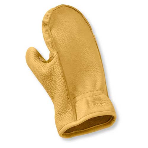 L.L. Bean Men's Classic Buckskin Chopper Mittens