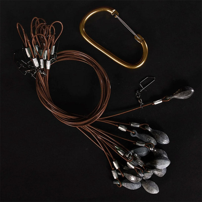 Heyday Texas Rigs with Carabiner - 2.5 Foot 3 oz