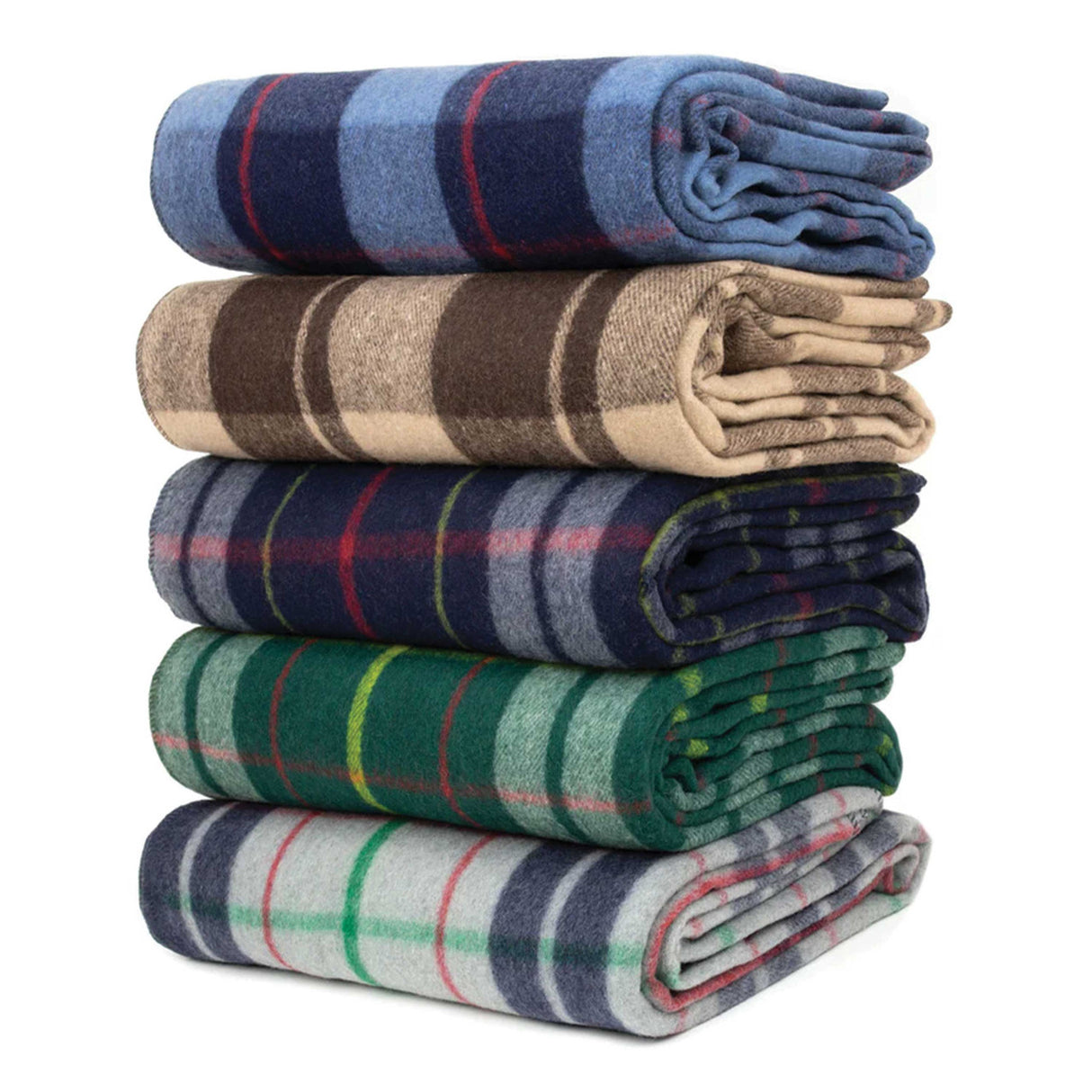 Swiss Link Classic Wool Plaid Blanket