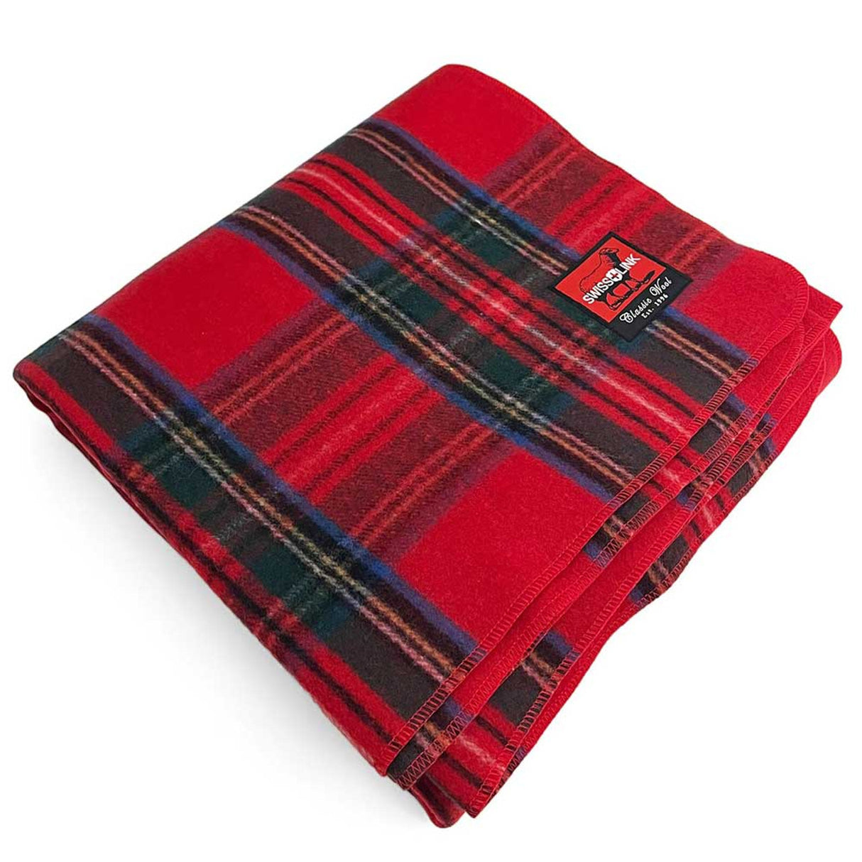 Swiss Link Royal Stewart Classic Wool Blanket