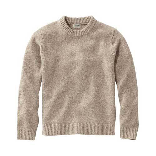 L.L. Bean Men's Bean's Classic Ragg Wool Crew Sweater