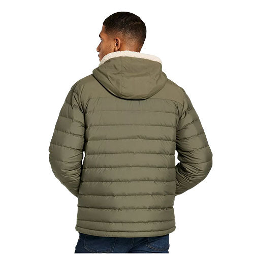 L.L. Bean Men's Mountain Classic Down Hooded Jacket, Sherpa Lined