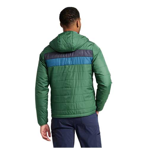 L.L. Bean Men's Mountain Classic Puffer Hooded Jacket, Colorblock