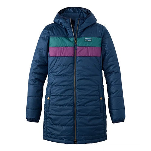 L.L. Bean Women's Mountain Classic Puffer Coat, Colorblock