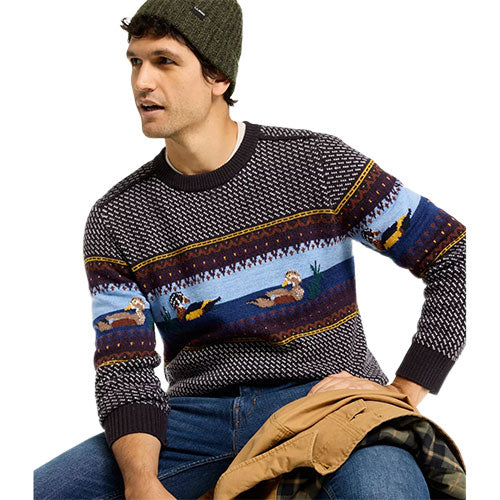 L.L. Bean Men's Essential Merino Sweaters, Crewneck, Pattern