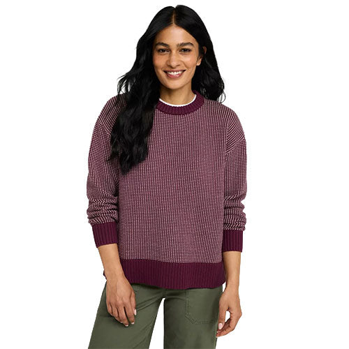 L.L. Bean Women's The Original Double L Sweater, Crewneck Bird's-Eye