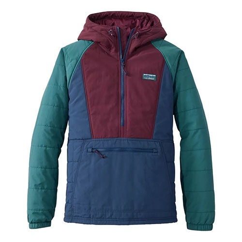 L.L. Bean Men's Mountain Classic Insulated Anorak, Color Block