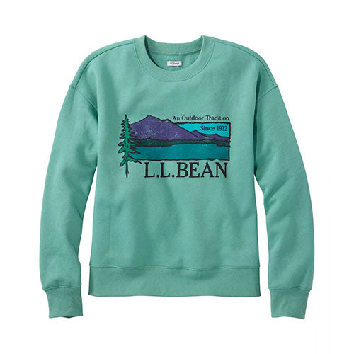 L.L. Bean Women's Mountain Classic Sweatshirt, Crewneck Logo