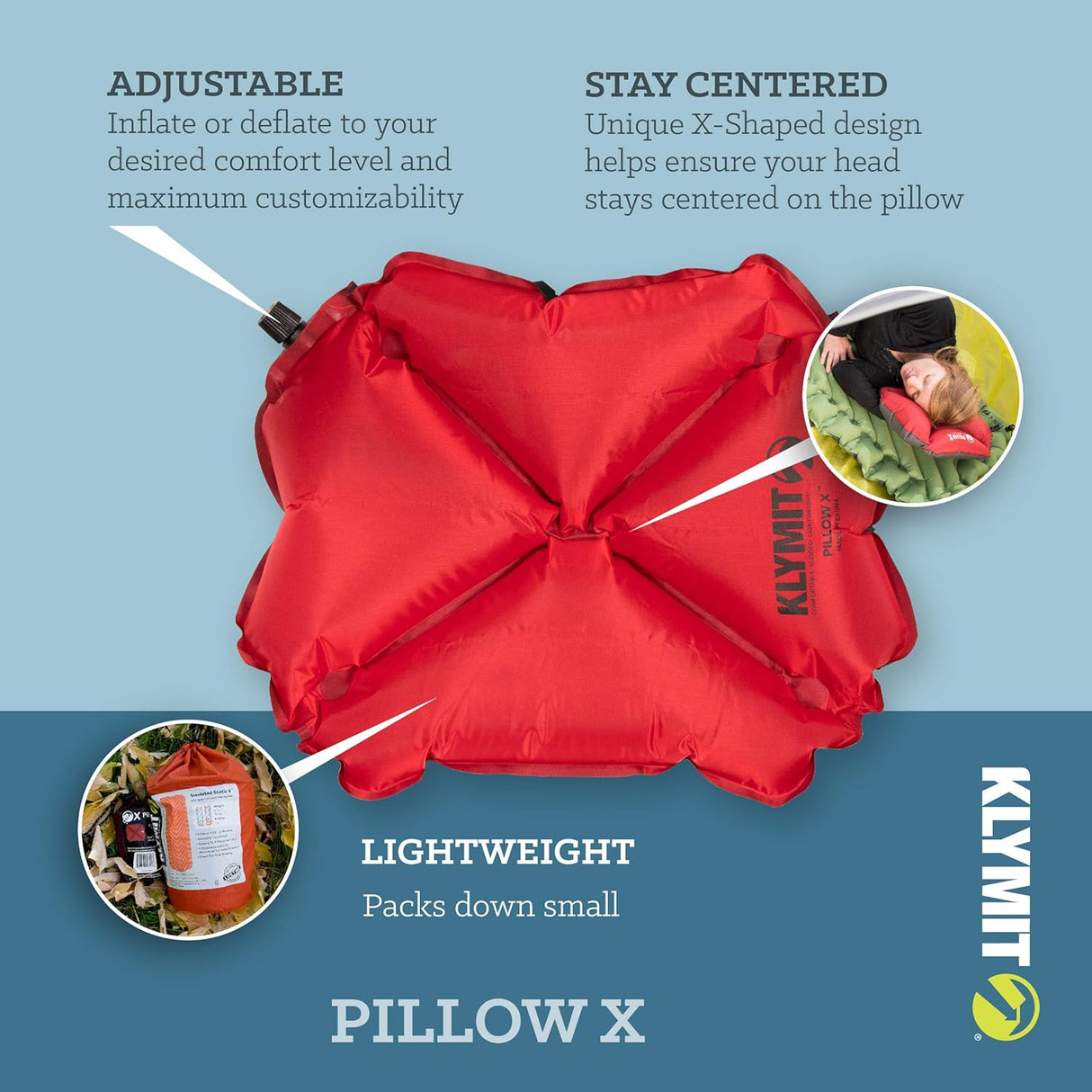 Klymit Gear Inflatable Pillow X