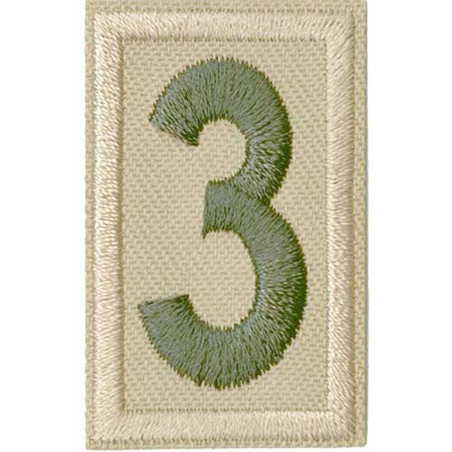 Scout Centennial Unit Numeral 3