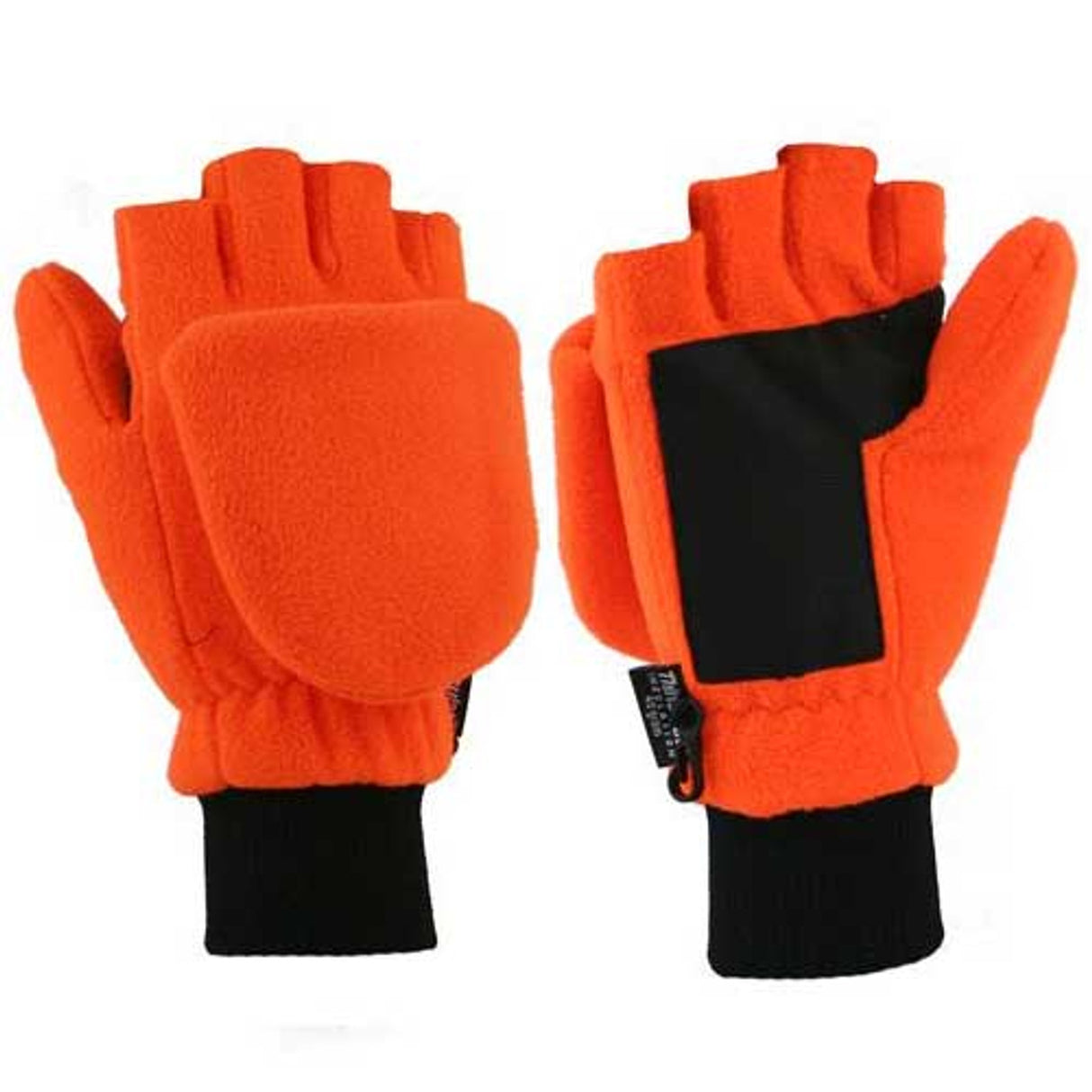 Grand Sierra Men's Blaze Orange Fleece Glove Mitten