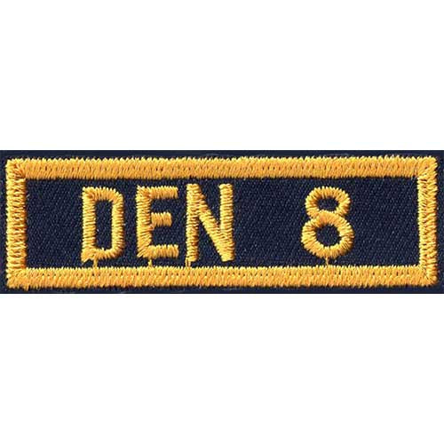 Cub Scout den Numeral Emblem 8