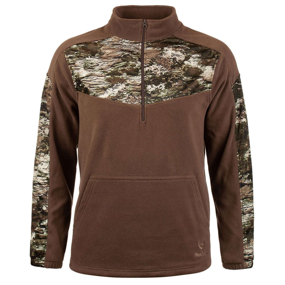 Huntworth Men's Anti-Pill Fleece Lifestyle Camo 1/4 Zip