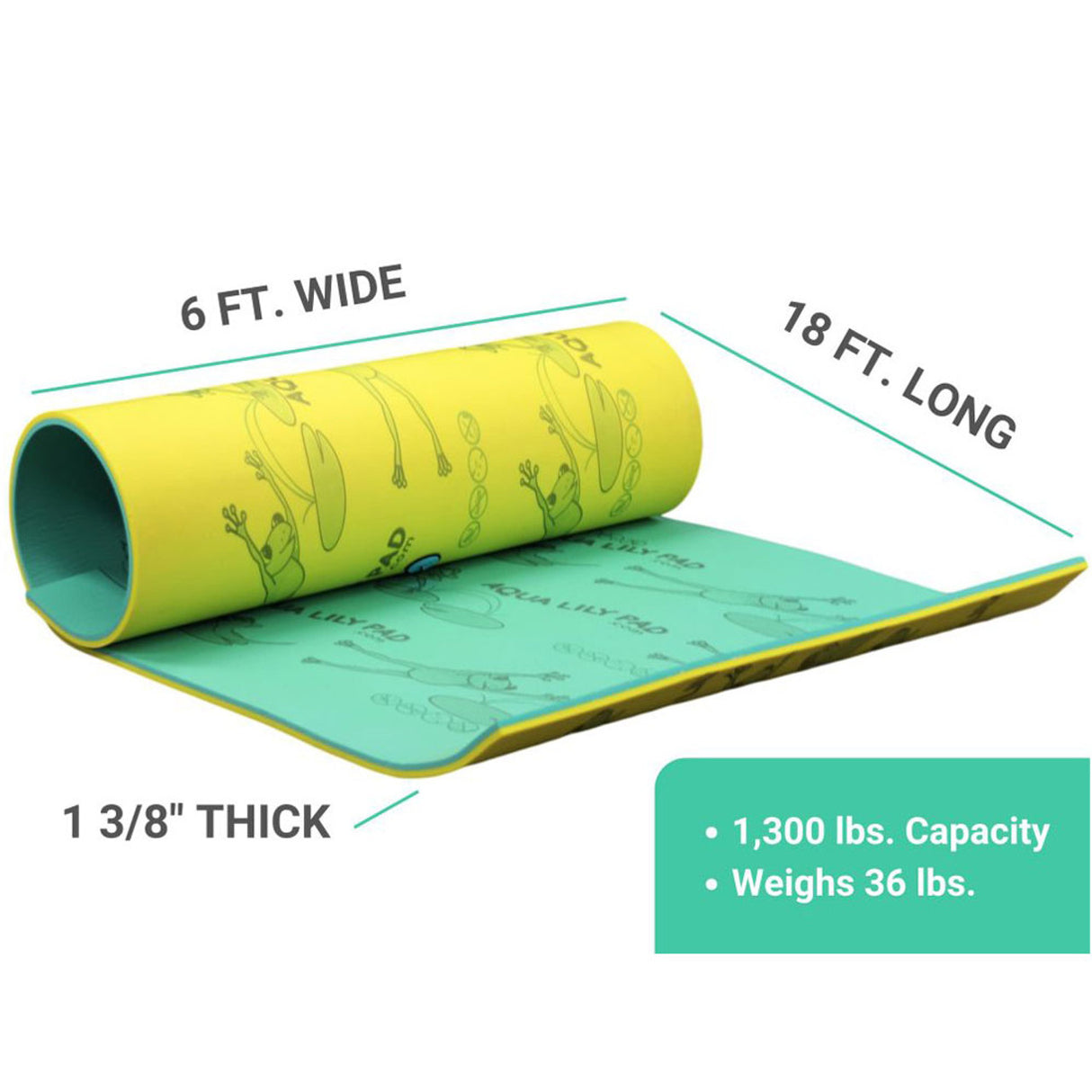 The Original Aqua Lily Pad - 18 Foot