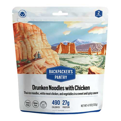 Backpacker's Pantry Drunken Noodles with Chicken