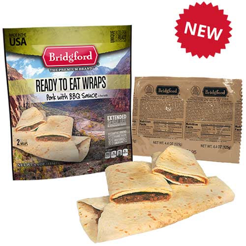 Bridgford BBQ Pork Wrap - 2 pack