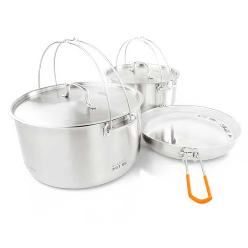 GSI Outdoors Glacier Stainless Troop Cookset