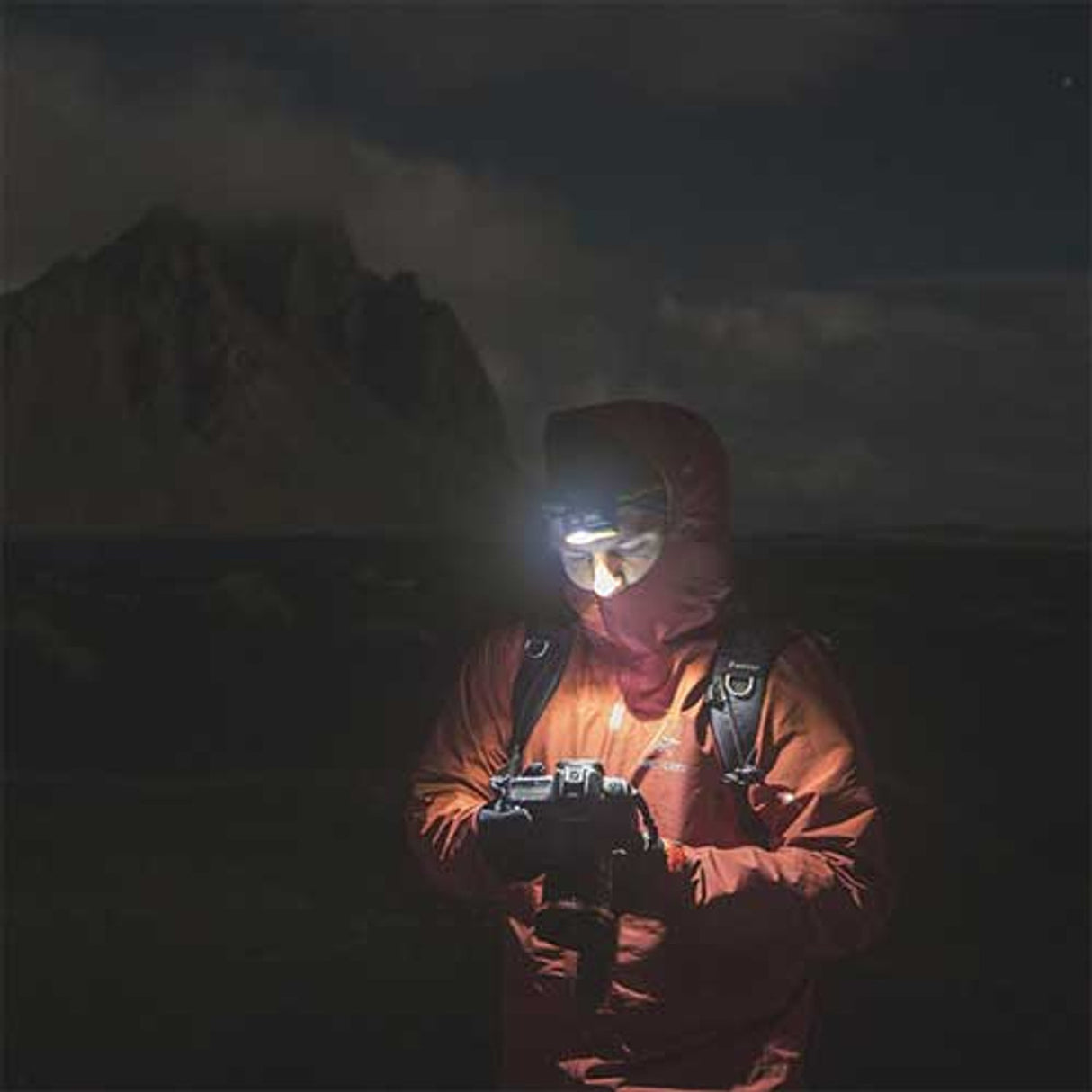 LUXPRO Ultra Bright 400 Lumen Multi-color LED Headlamp