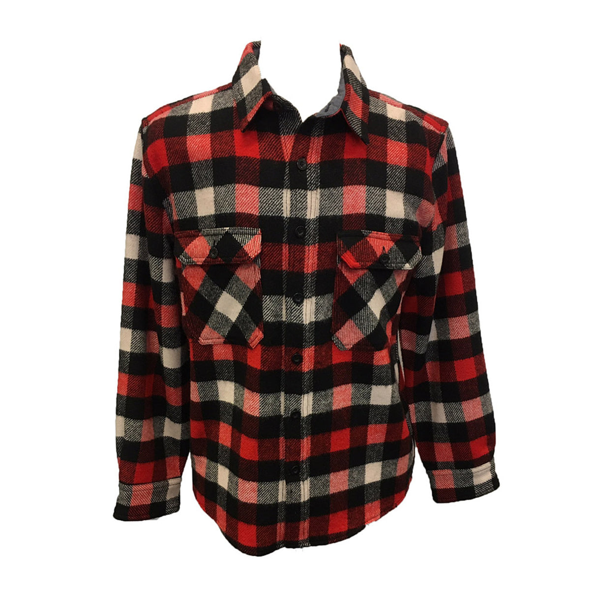 Outrageous Incorporated Men's Buffalo Check Wool Shirt