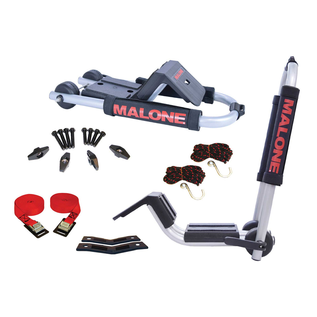 Malone DownLoader Folding J-Style Kayak Carrier with Tie-Downs, Side Loading