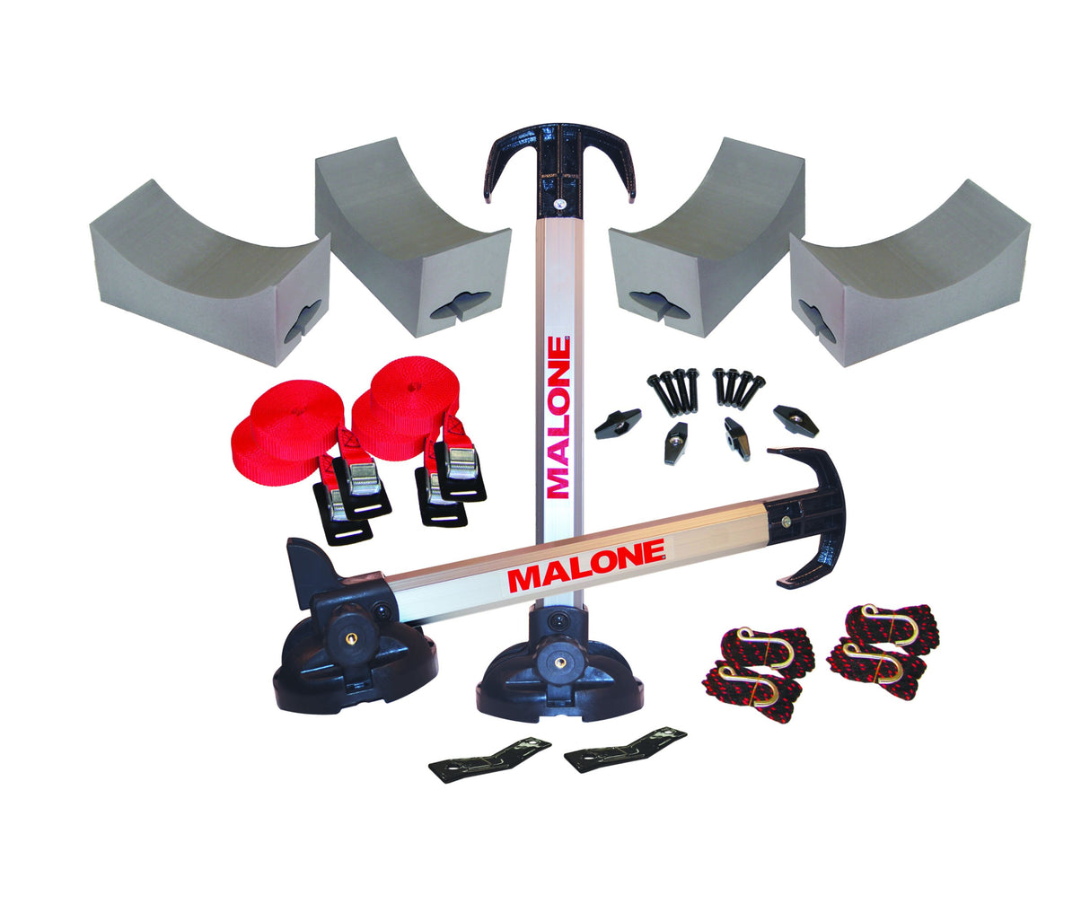 Malone Stax Pro 2 Kayak Carrier w/Tie Downs - Post Style, Folding