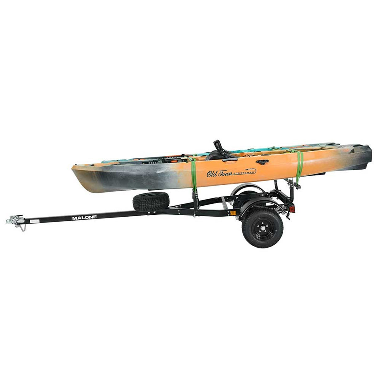 Malone MicroSport Off-Road 2 Kayak Trailer Package with 2 Sets of Bunks & Spare Tire