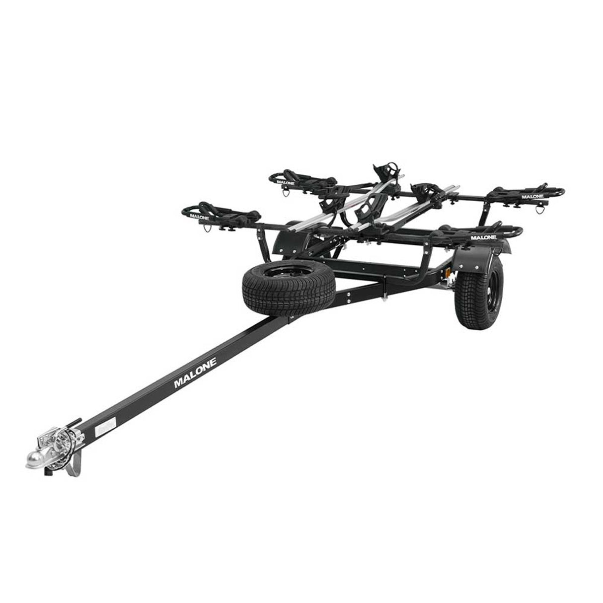 Malone MicroSport Off-Road 2 Kayak/2 Bike Trailer Package with Spare Tire
