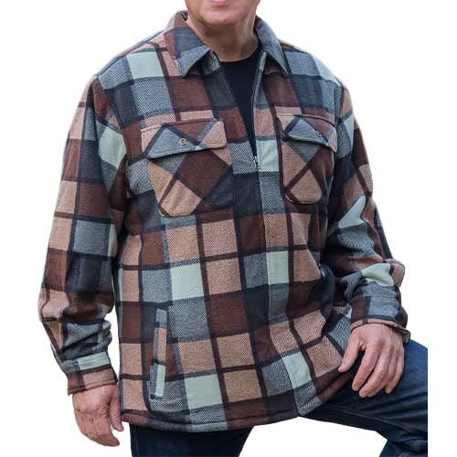 Stillwater Supply Men's Benton Full Zip Jacket with Sherpa Lining