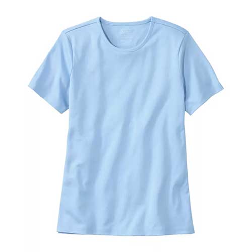 LL Bean Pima Crewneck SS W's Regular