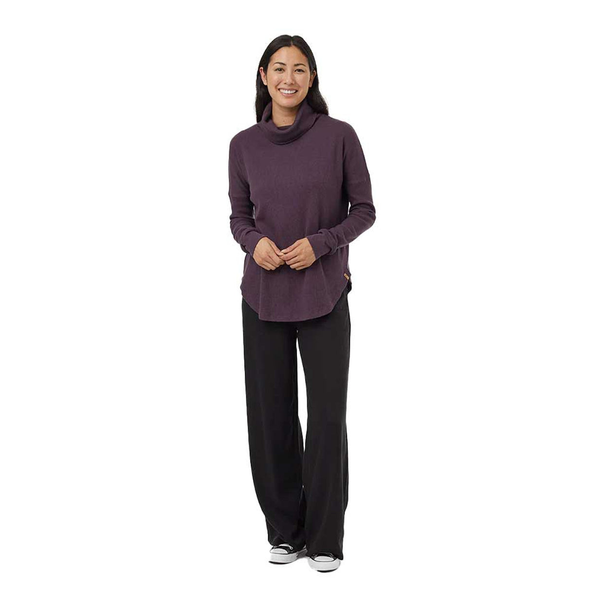 Tentree Women's TreeWaffle Turtleneck Longsleeve Top