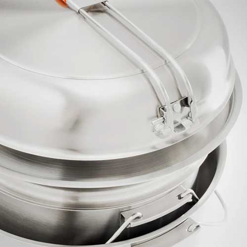 GSI Outdoors Glacier Stainless Troop Cookset