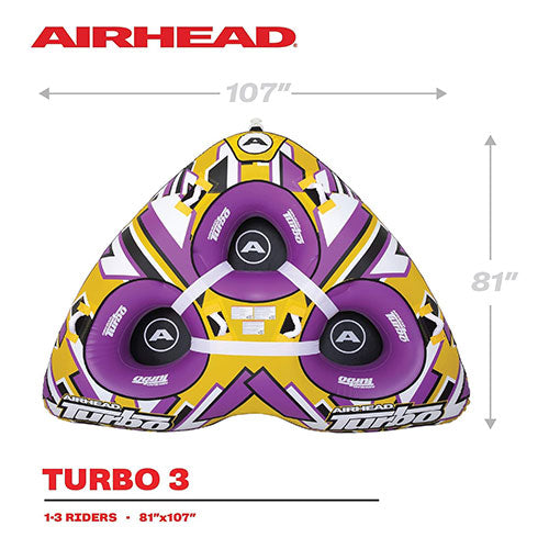Airhead Turbo Blast 3 Person Towable Tube