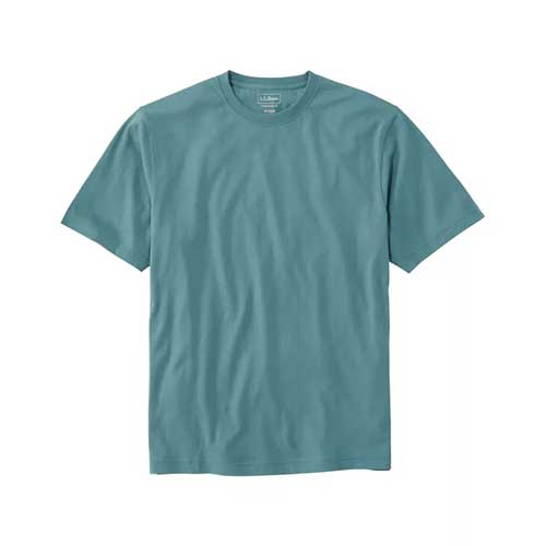 L.L. Bean Men's Carefree Unshrinkable Tee, Traditional Fit Short-Sleeve
