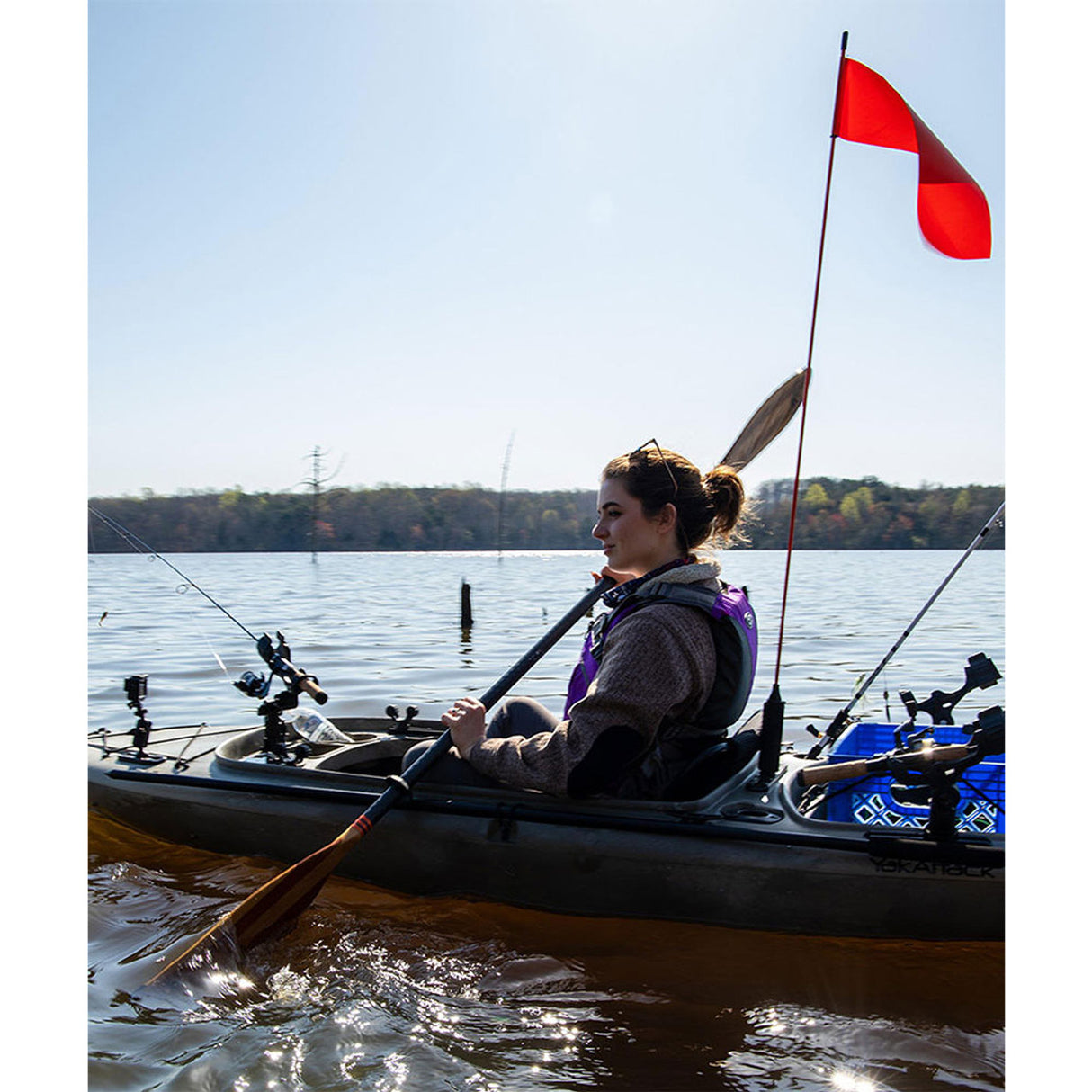 YakAttack VISIFlag GearTrac Ready with Mighty Mount