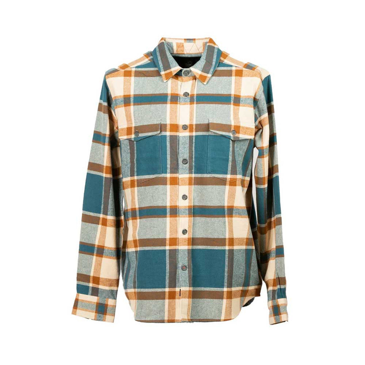 Woolly Dry Goods Men's 7oz Flannel - Blue, Cream & Chicory