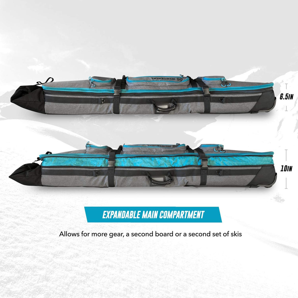 Winterial Rolling Expandable Snowboard and Ski Bag