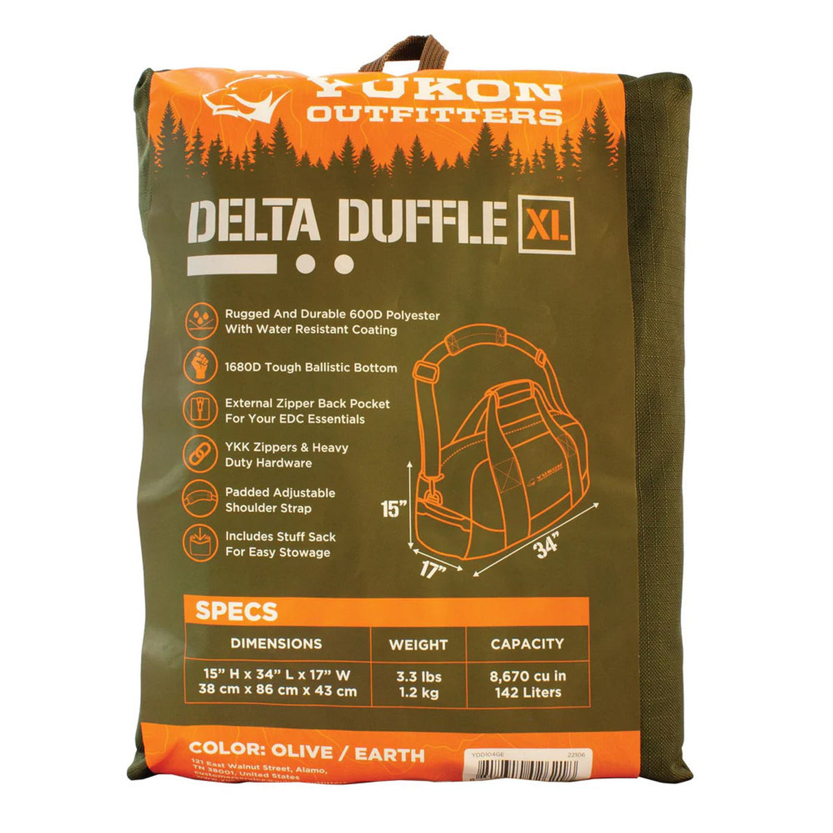 Yukon Outfitters Delta Duffle X-Large - 142 Liter