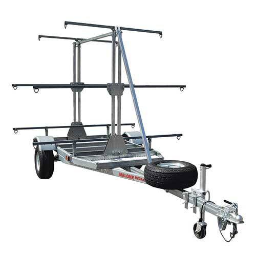 Malone MegaSport Outfitter 3-Tier Kayak Trailer