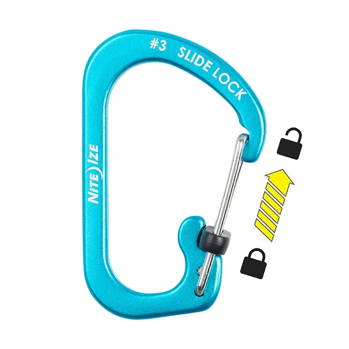 Nite Ize SlideLock Carabiner Aluminum Size 3