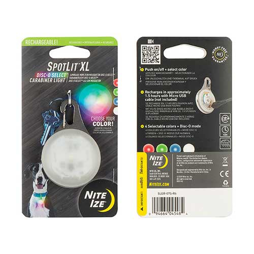 Nite Ize Spotlit XL Stainless Steel Carabiner Light Disc-O-Select LED